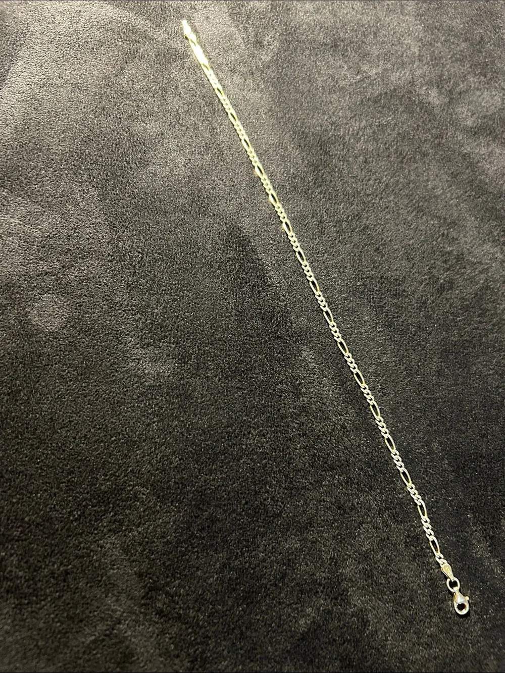 Classic Silver-Tone Chain Anklet in Silver